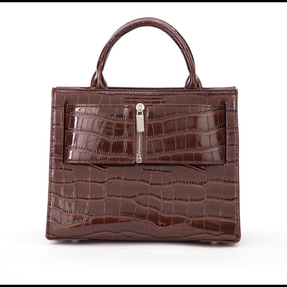 Brandon Blackwood New York Medium Kuei | Brown Croc Embossed